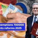 UK PIP exemptions 700000 claimants reforms 2025